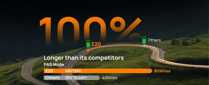 UrLife E20 Pro 1000W Electric Bike – 48V Battery, 20MPH