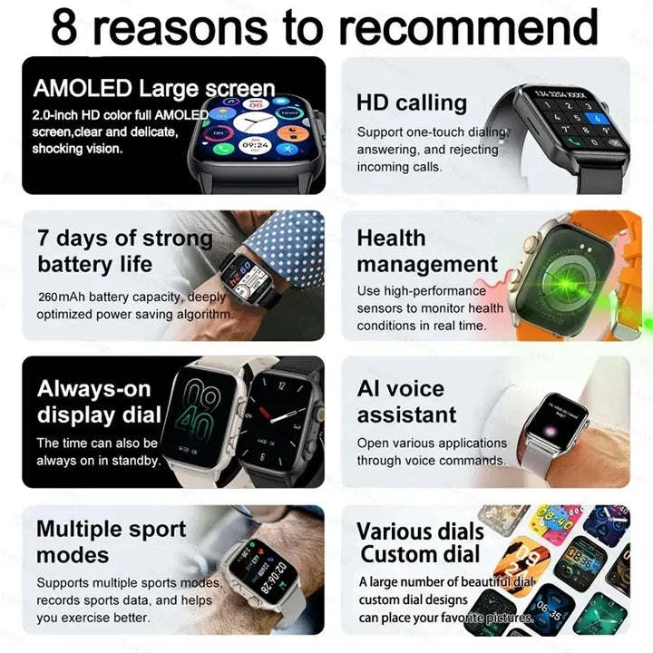 2023 hk9 ultra smartwatch das mulheres dos homens amoled tela hd freqüência cardíaca pressão arterial nfc bluetooth chamada relógio inteligente para apple huawei