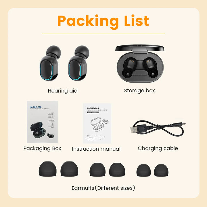 HearClear™ MiniPro – Invisible Rechargeable Hearing Aid for Seniors