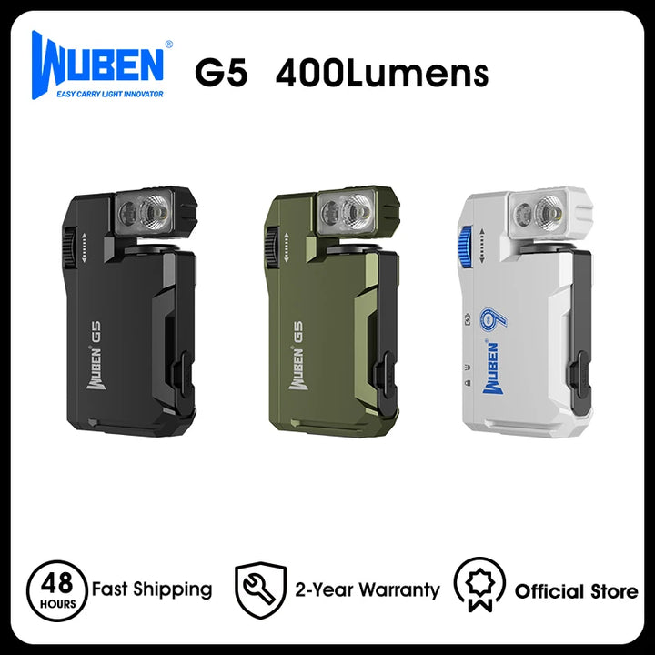 WUBEN G5 Ultra® – 400-Lumen Smart EDC Light