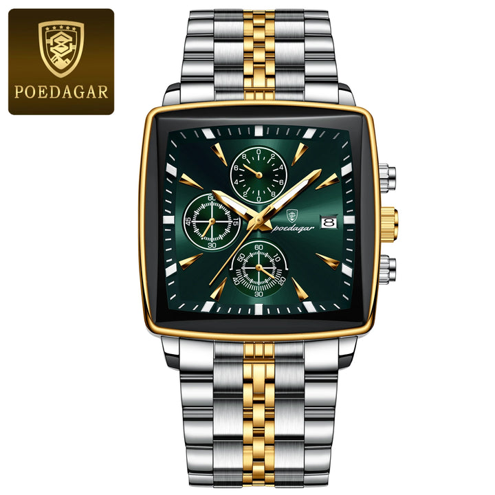 POEDAGAR Imperial Chronograph -  Swiss Luminous Luxury Quartz Men’s Watch