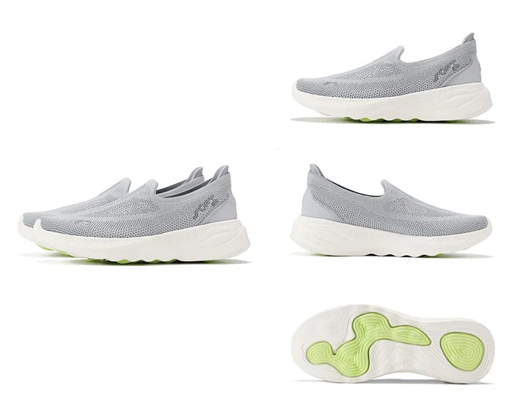 Li-Ning Women’s Soft Go 2 Knit Slip-On Walking Shoes – Ultra Lightweight, Super Comfy Breathable Cushioned Sneakers