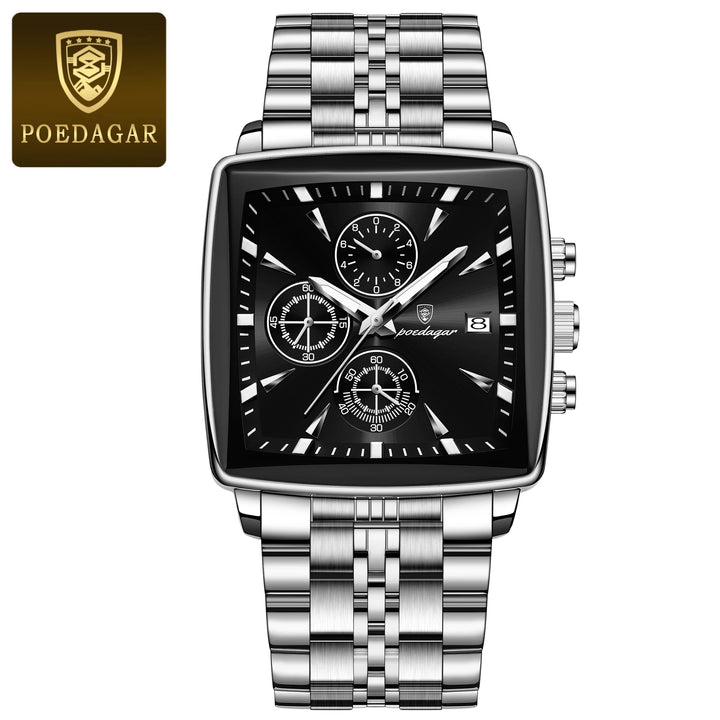 POEDAGAR Imperial Chronograph -  Swiss Luminous Luxury Quartz Men’s Watch