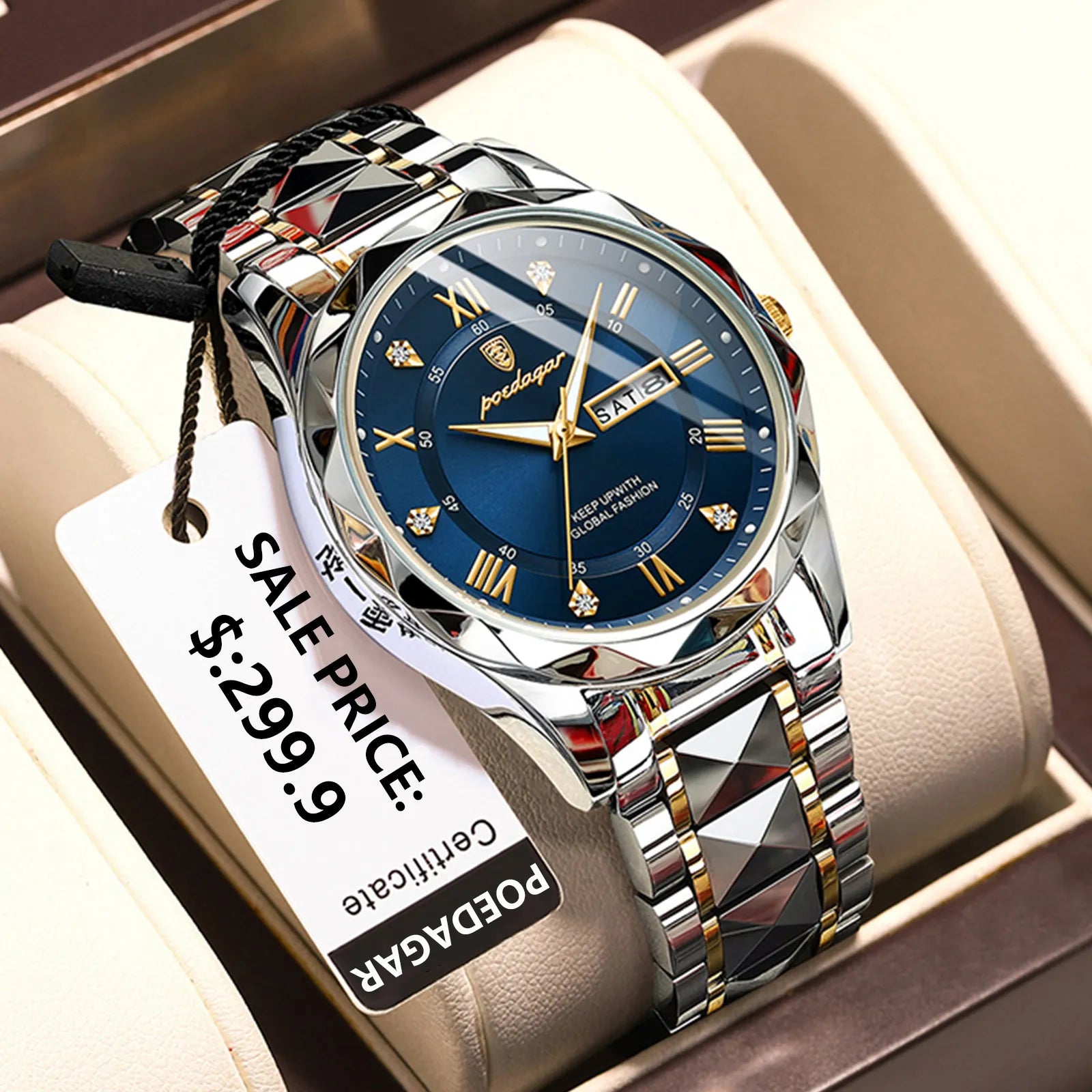 POEDAGAR Top Brand Luxury Man Watch