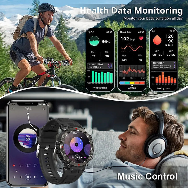 Bluetooth chamada relógio inteligente para homem 1.39 ''tela de toque completa ip67 à prova dip67 água esporte fitness smartwatch para xiaomi android ios cf11