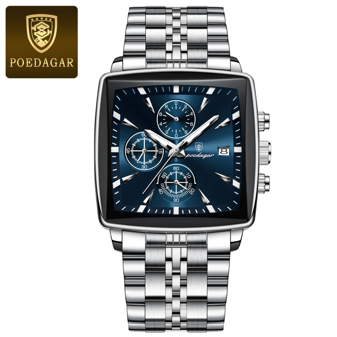 POEDAGAR Imperial Chronograph -  Swiss Luminous Luxury Quartz Men’s Watch