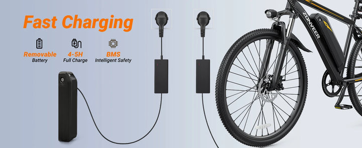 M26 ThunderGlide Pro 1000 – Ultimate City Power E-Bike - 1000W Peak Motor 360WH Lithium Battery