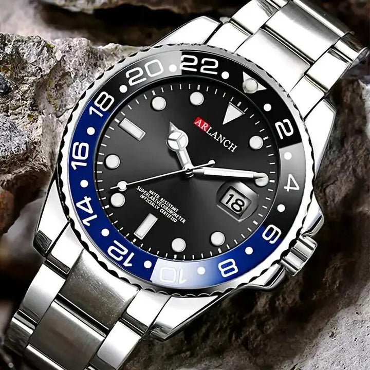 Série Ghost Diver de luxo - Relógio masculino em aço inoxidável