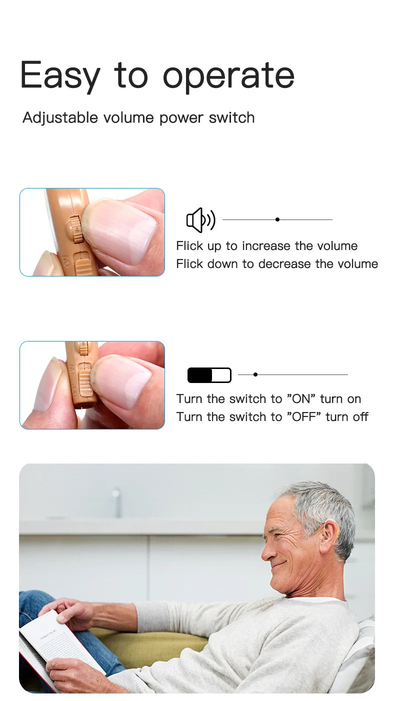 ClearTone™ Max – Portable Sound Amplifier with Magnetic Charging