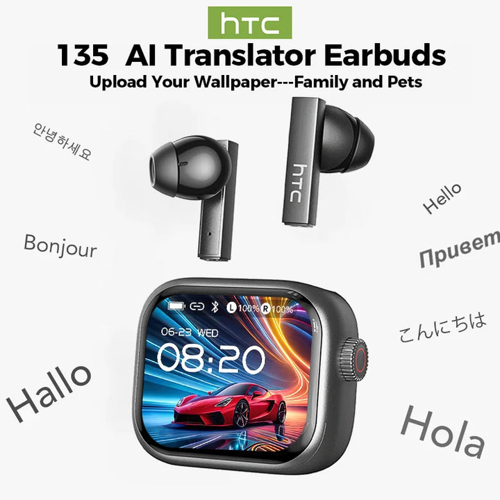 HTC NE40 Pro TranslateBuds™ – AI-Powered Ultra HD Earphones
