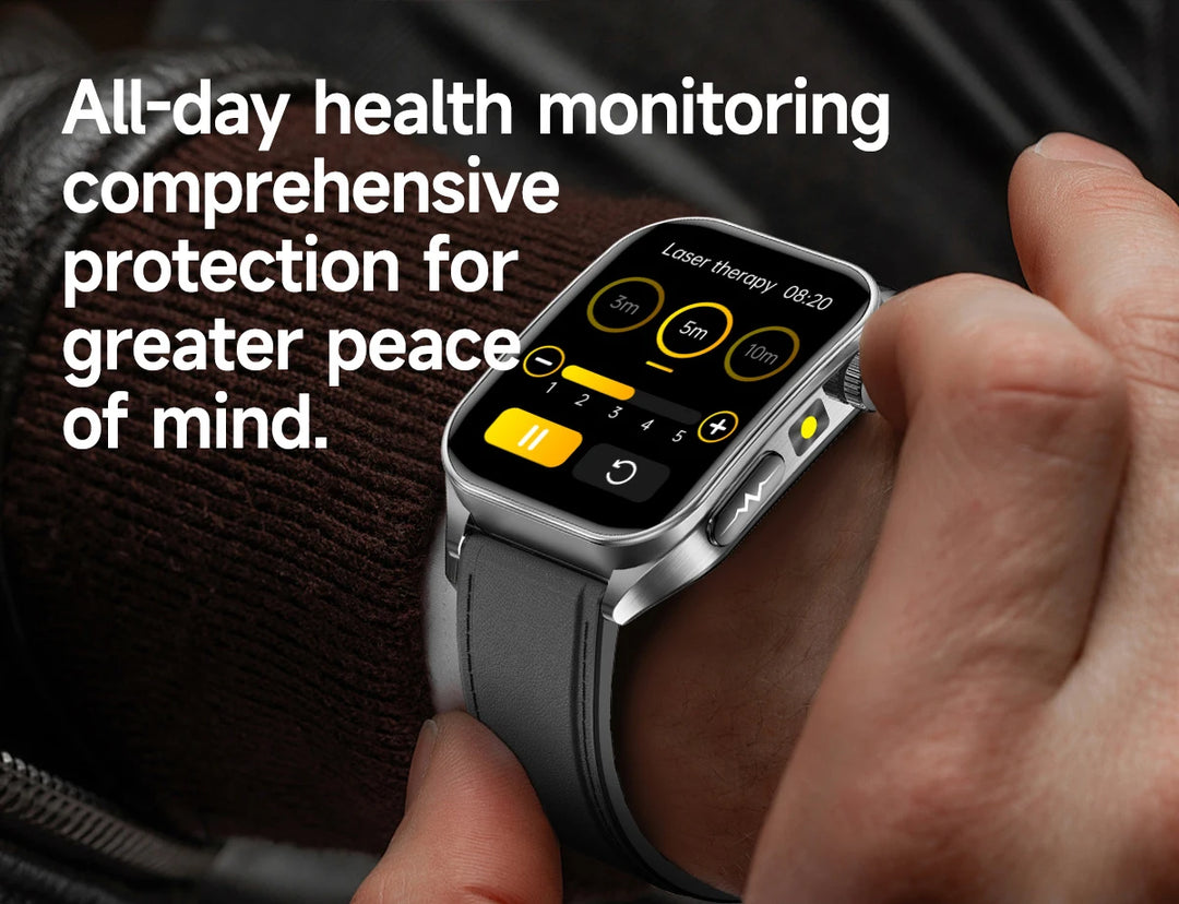 VitalScan Blood Glucose Pro® – Best 2026 Laser Health Monitoring Smart Watch - With Japan Laser Treatment Therapy Preventing the Three high Health Risks