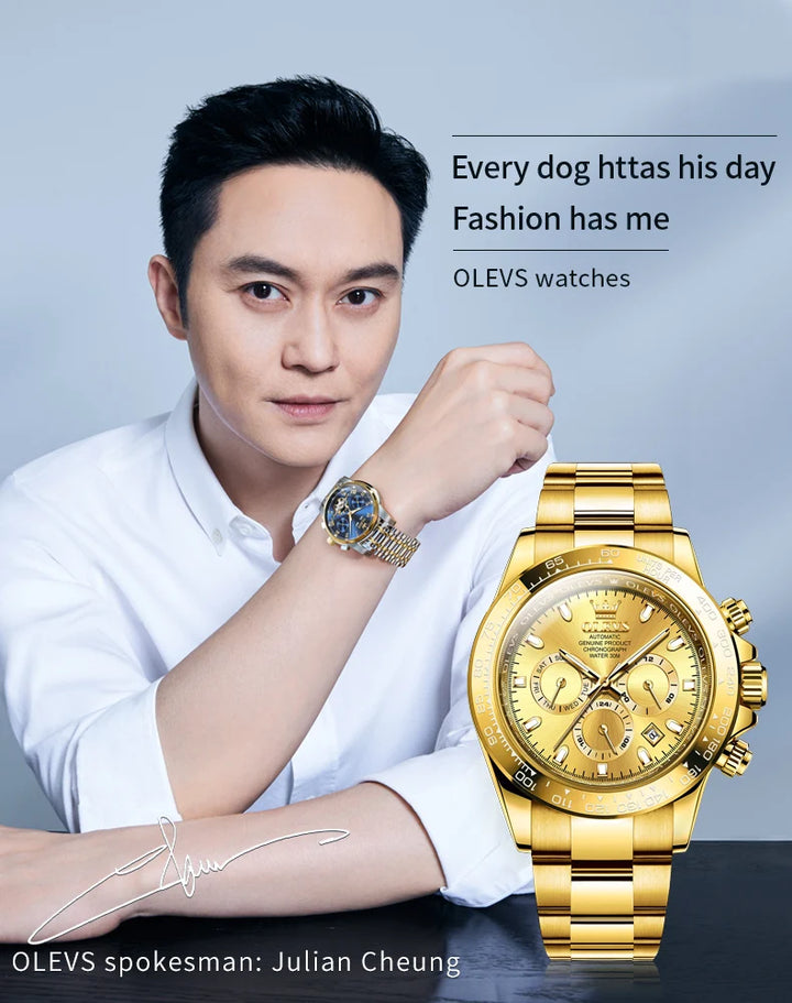 OLEVS 6638 Prestige Mechanical Automatic – Men’s Luxury Timepiece
