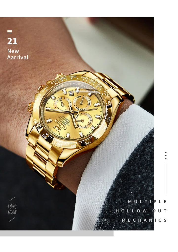 OLEVS 6638 Prestige Mechanical Automatic – Men’s Luxury Timepiece