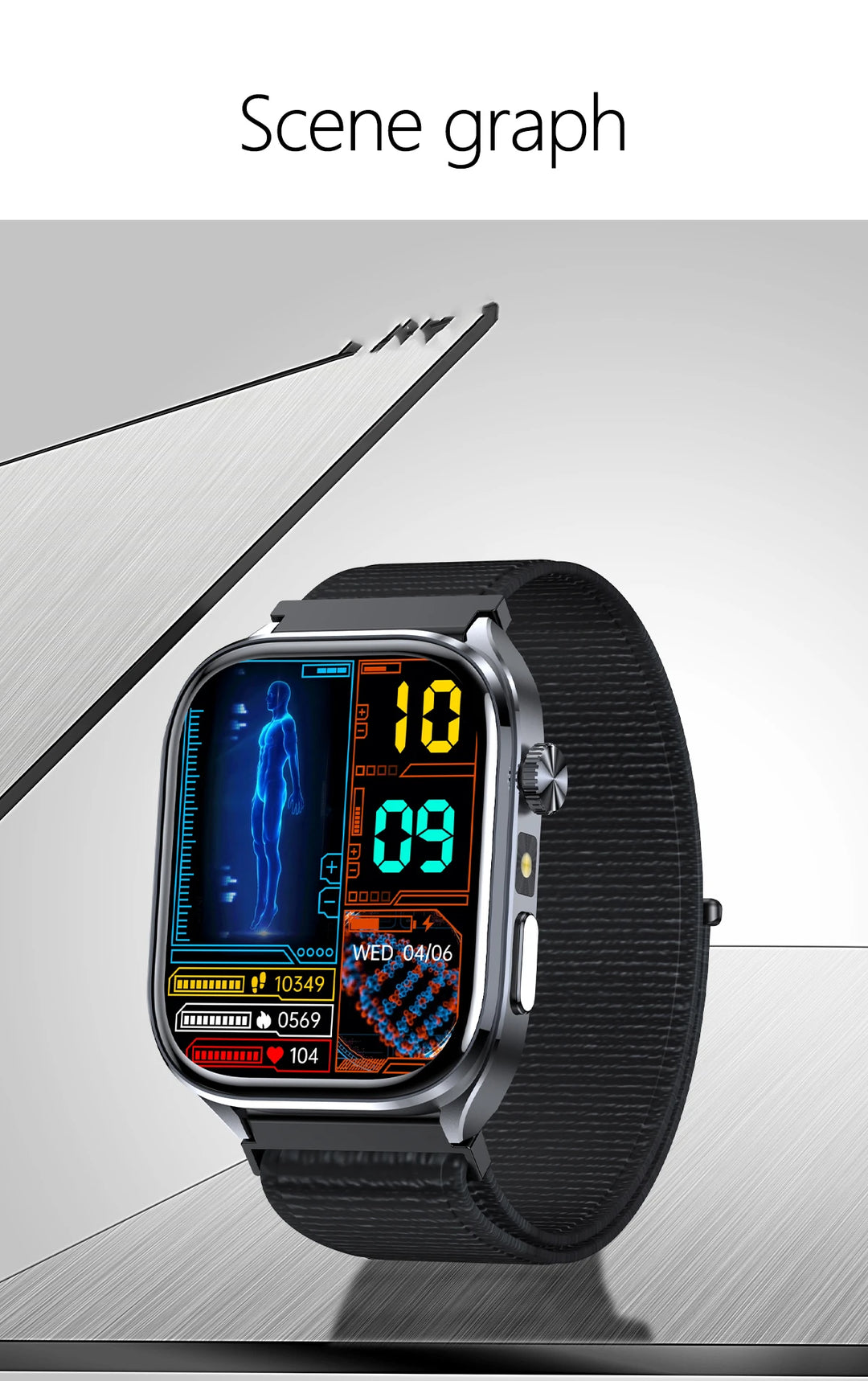 2025 New AI Intelligent ECG Health Smartwatches Men Blood Lipids Uric Acid Heart Rate 2.5D Dynamic UI Bluetooth Call Smart Watch