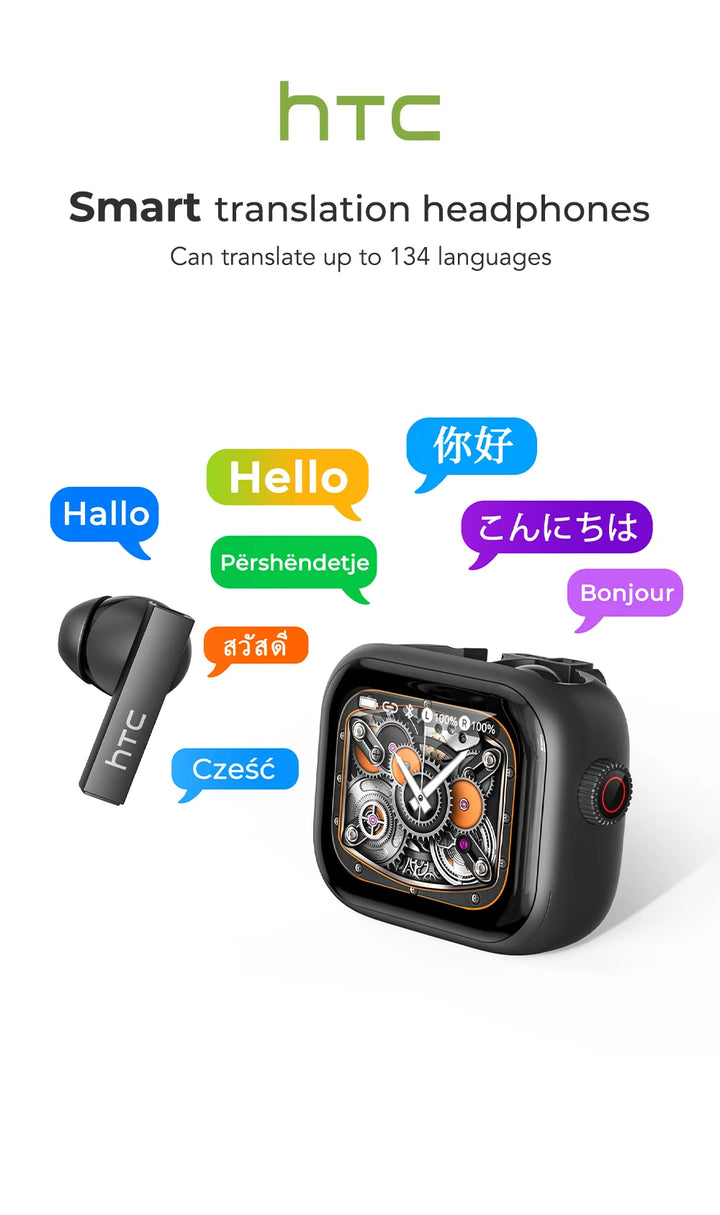 HTC NE40 Pro TranslateBuds™ – AI-Powered Ultra HD Earphones