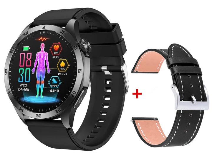 Ultra AI health watch gen 4- 1.43 inch Amoled HD Large Screen ECG Measurement Health Monitor BT Call Sport Fitness Tracker Smartwatch