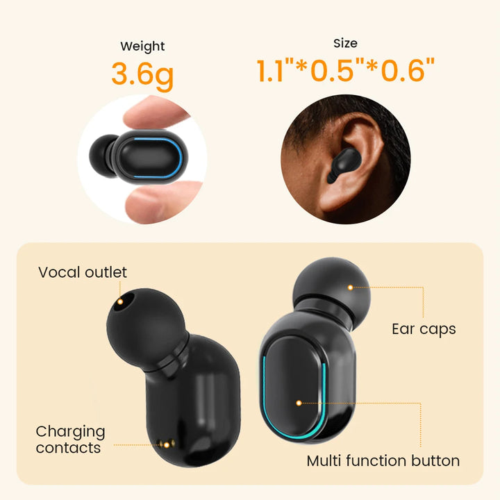 HearClear™ MiniPro – Invisible Rechargeable Hearing Aid for Seniors