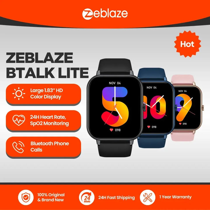 Zeblaze Btalk Smart Watch - Monitoramento de esportes de saúde para chamadas de voz