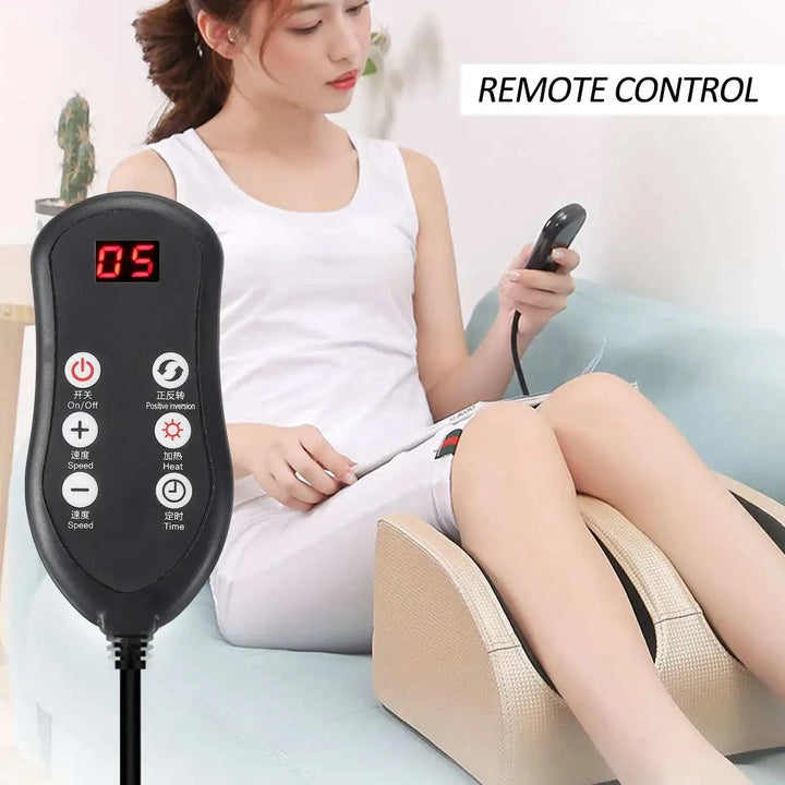 TheraSoothe™ Electric Shiatsu Foot & Leg Massager: Infrared Heat Therapy for Deep Pain Relief and Calf Relaxation