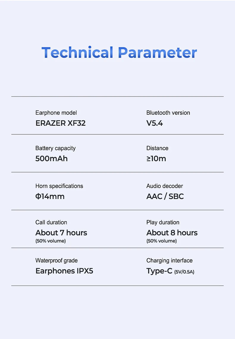 ERAZER SpeakPro™ XF32 – Smart AI Translator Earbuds for Global Communication