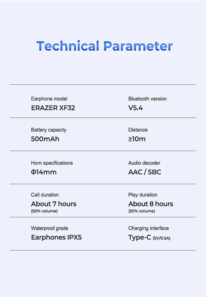 ERAZER SpeakPro™ XF32 – Smart AI Translator Earbuds for Global Communication