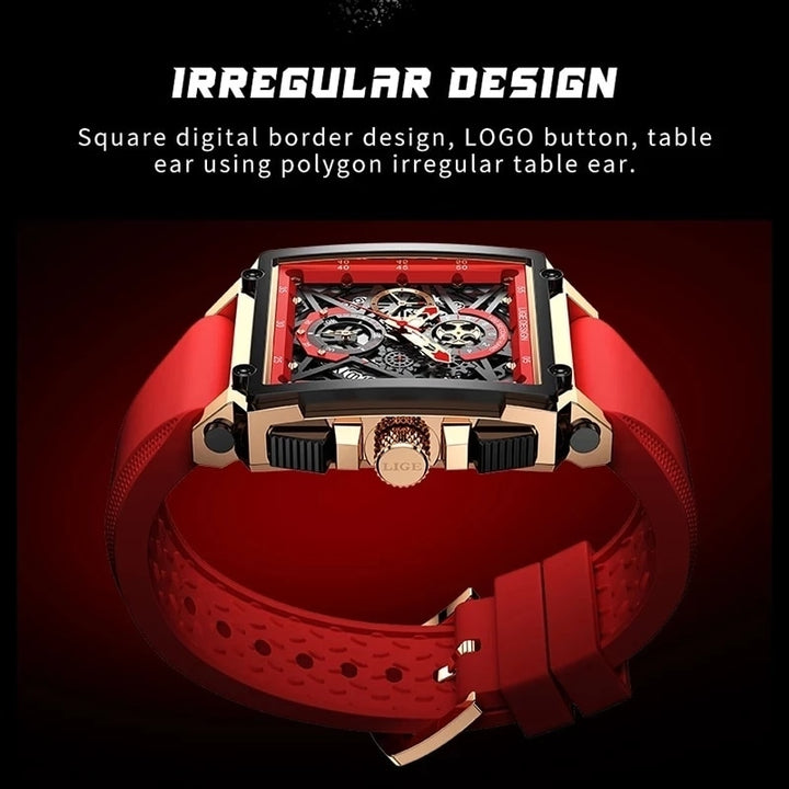 Relógio masculino de marca de luxo Lige 8935