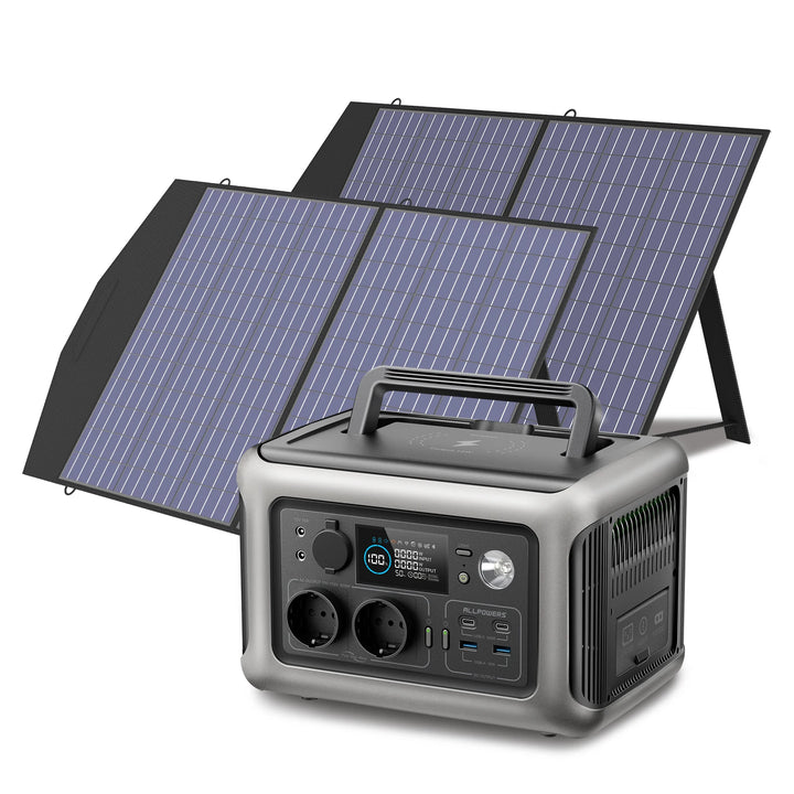 ALLPOWERS R600 Solar Generator ®– 600W 299Wh LiFePO4 Portable Power Station