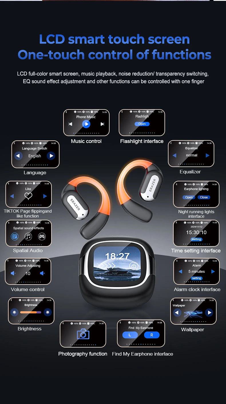 ERAZER SpeakPro™ XF32 – Smart AI Translator Earbuds for Global Communication