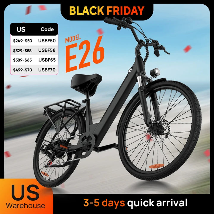 E26 PeakDrive 750 – 48V Urban Explorer Electric Bike for Adults