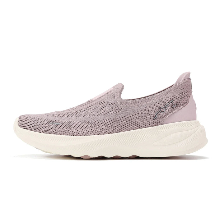 Li-Ning Women’s Soft Go 2 Knit Slip-On Walking Shoes – Ultra Lightweight, Super Comfy Breathable Cushioned Sneakers