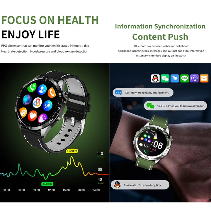 GT 4 Smart Watch Men GPS Tracker tela AMOLED 466*466 HD de 1,43 polegadas