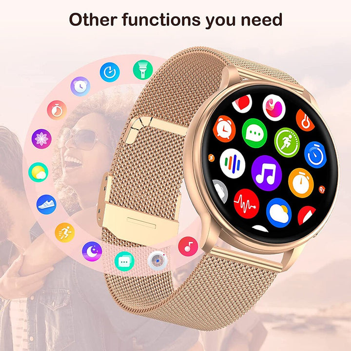 Lady Smart Watch Custom Dial Fitness Tracker Heart Rate For Android IOS