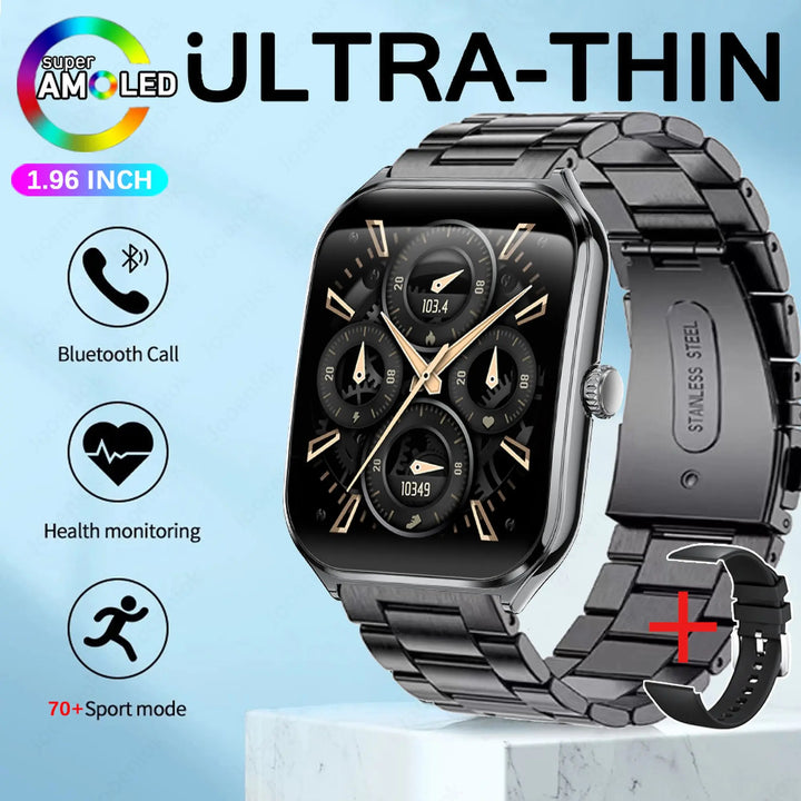 AURAS™ UltraThin Pro 2025 AMOLED Smartwatch