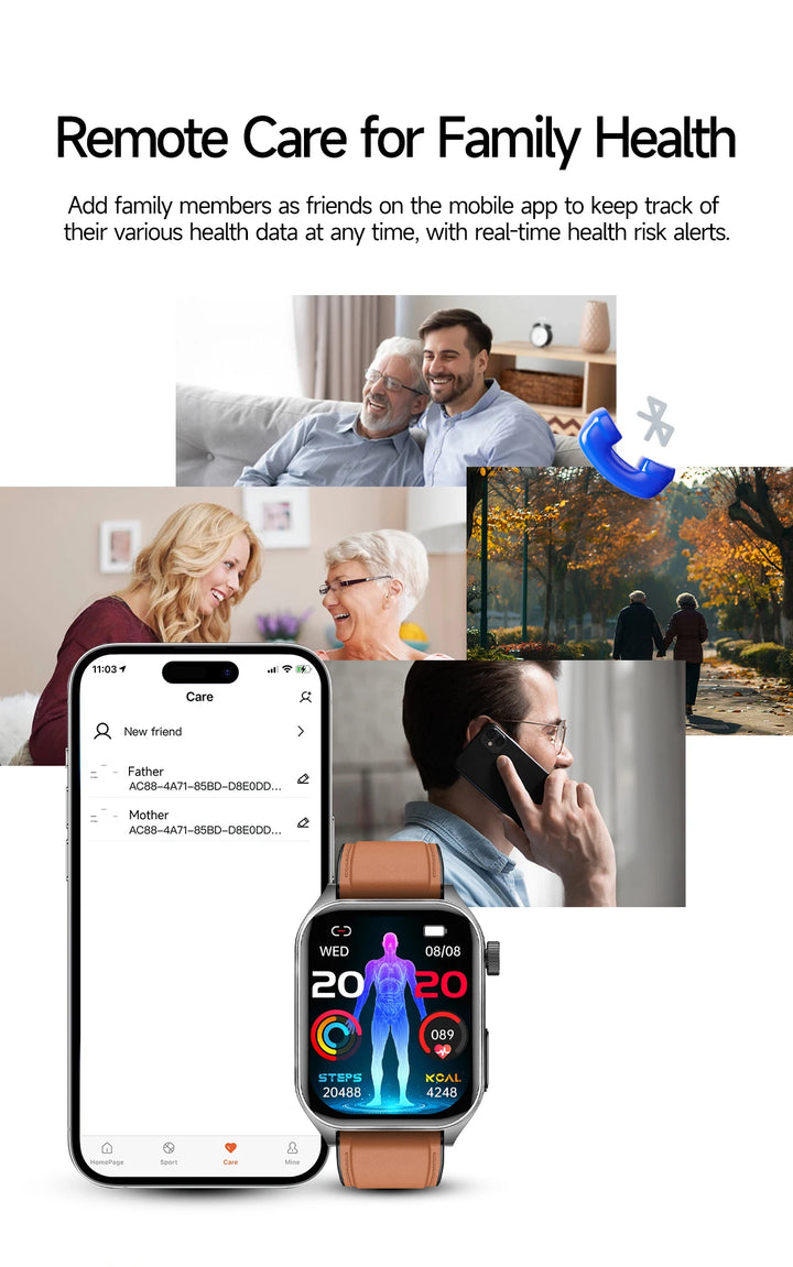 VitalScan Blood Glucose Pro® – Best 2026 Laser Health Monitoring Smart Watch - With Japan Laser Treatment Therapy Preventing the Three high Health Risks