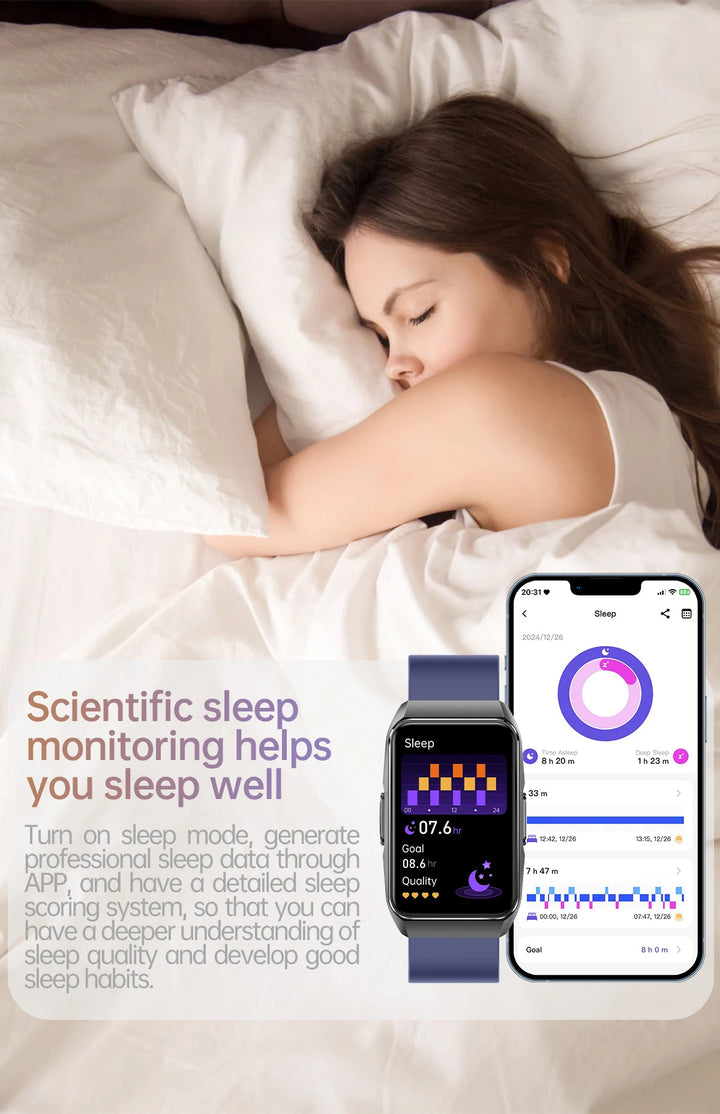 Ultra AI health watch gen 2 - ECG+HRV Bluetooth Call Heart Rate Blood Pressure Health Monitoring Sports Bracelet Smartwatch
