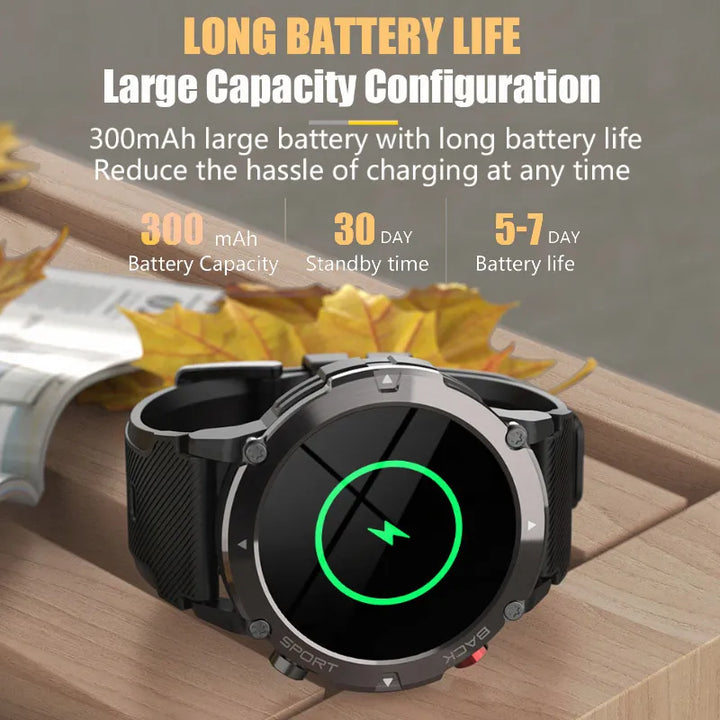 Smart Watch  Bluetooth Call Waterproof Watches Blood Pressure Outdoor Sport Smartwatch For Android  Ios