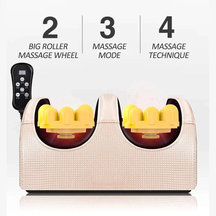 TheraSoothe™ Electric Shiatsu Foot & Leg Massager: Infrared Heat Therapy for Deep Pain Relief and Calf Relaxation