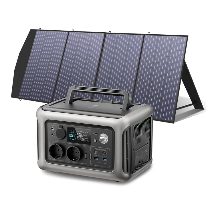 ALLPOWERS R600 Solar Generator ®– 600W 299Wh LiFePO4 Portable Power Station