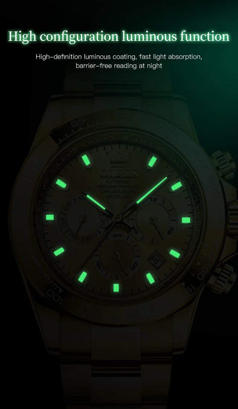 OLEVS 6638 Prestige Mechanical Automatic – Men’s Luxury Timepiece