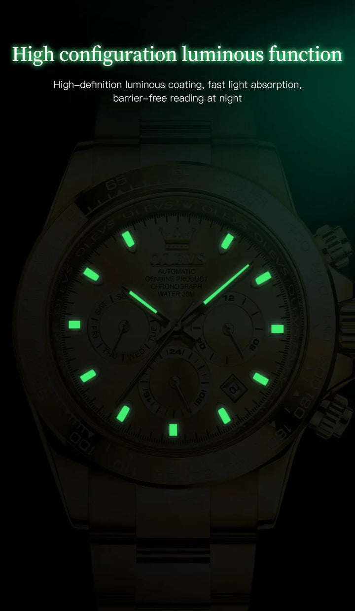 OLEVS 6638 Prestige Mechanical Automatic – Men’s Luxury Timepiece