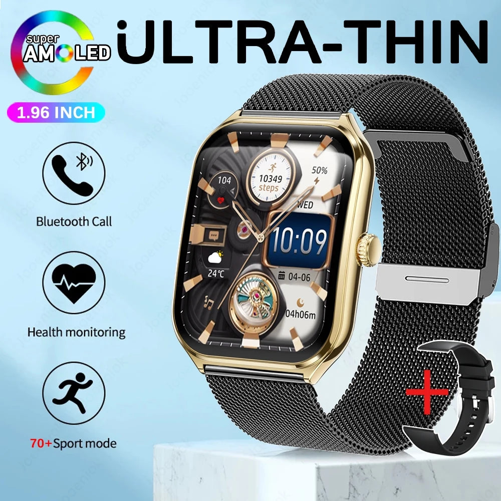 AURAS™ UltraThin Pro 2025 AMOLED Smartwatch