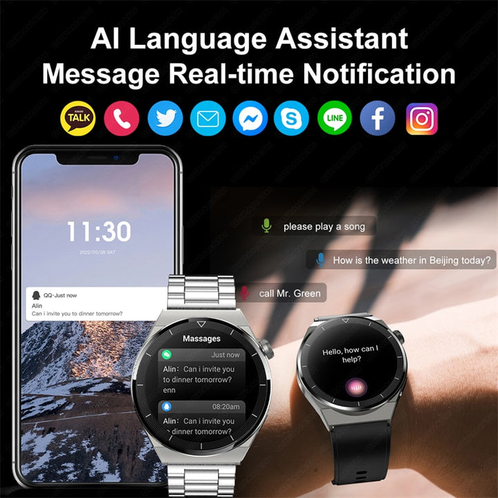 GT3 Pro Smart Watch -- Men NFC Waterproof Sport Fitness Tracker