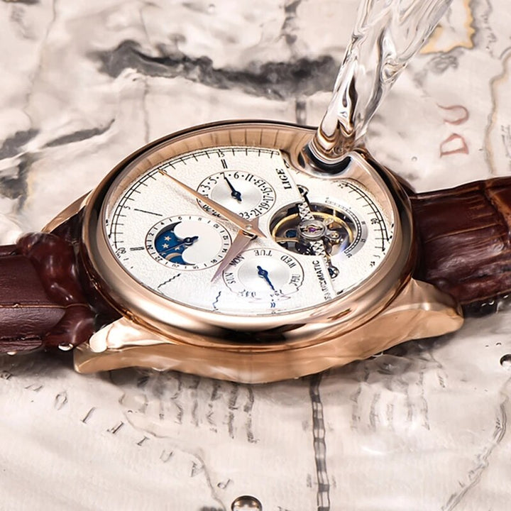 Automatic Mechanical Watch Tourbillon Clock  Lige 6828