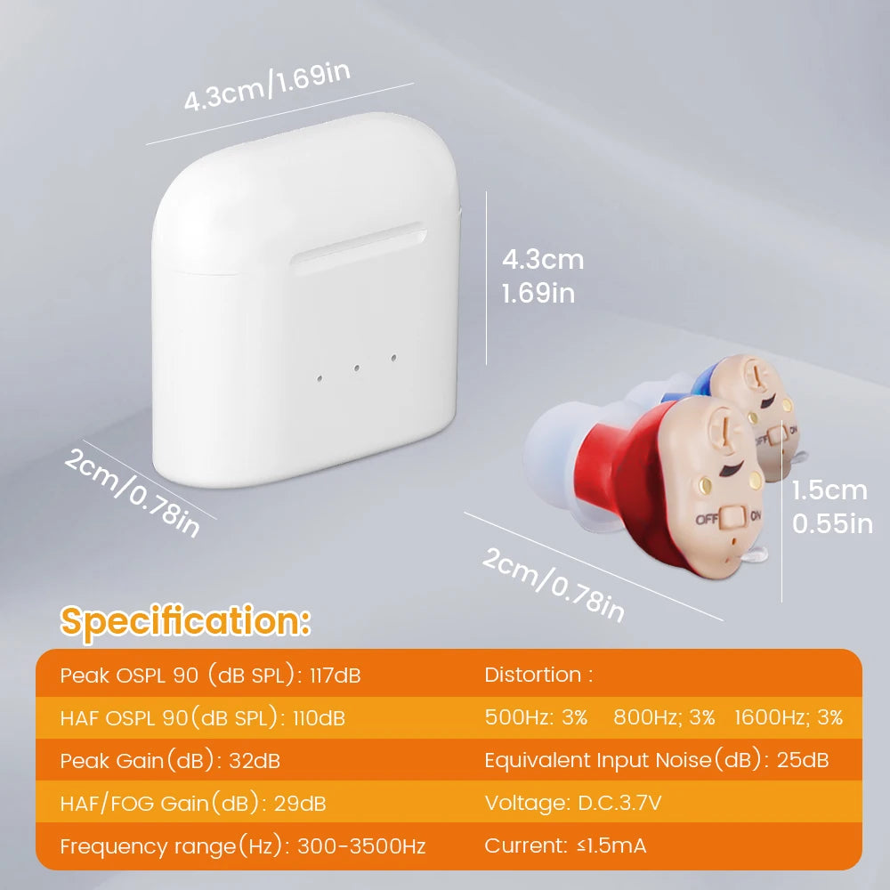 HearClear™ MiniPro – Invisible Rechargeable Hearing Aid for Seniors