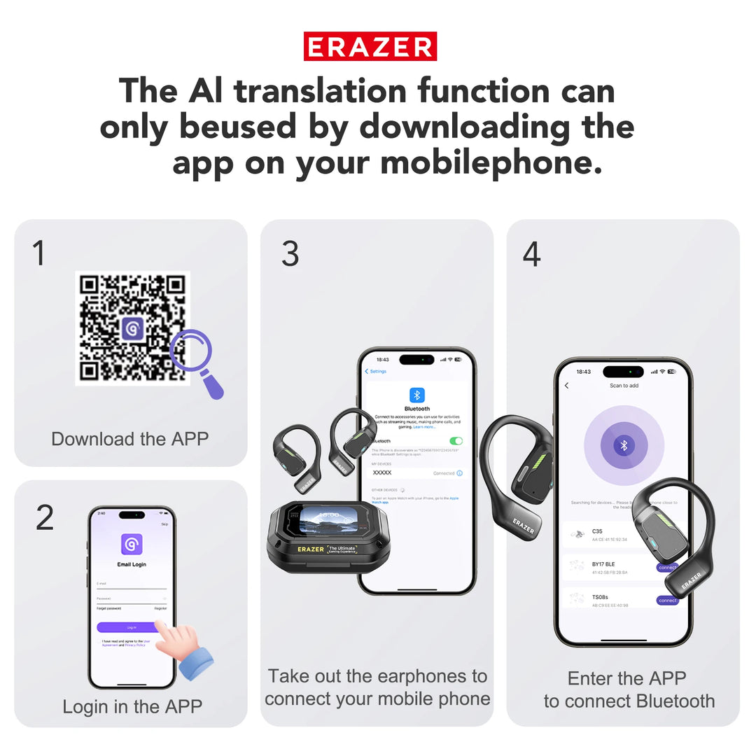 TalkPro XP6™ – Real-Time AI Translation Earbuds