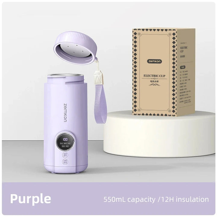 550ML Electric Kettle Travel Heating Cup Multifunctional Boiled Water Pot Smart Teapot Adjustable Temperature Kettles 220V