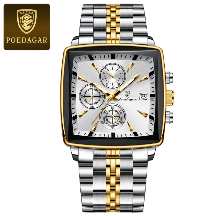 POEDAGAR Imperial Chronograph -  Swiss Luminous Luxury Quartz Men’s Watch