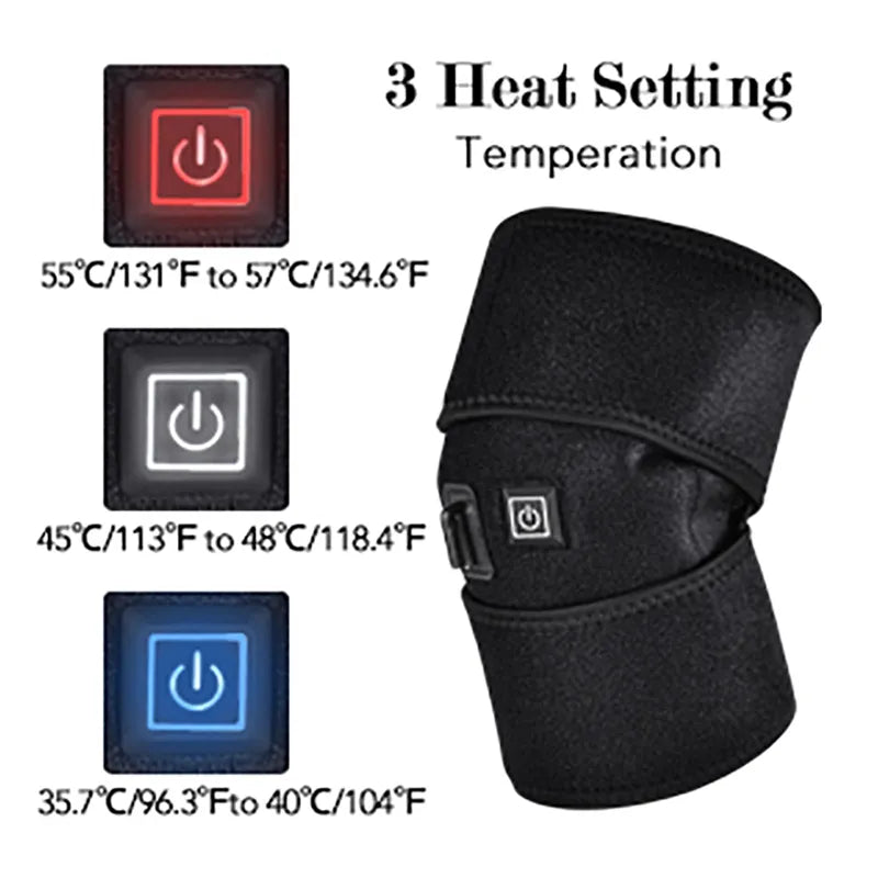 Electric Heating Pads for Arthritis Knee Pain Relief Infrared Heated Therapy Recovery Elbow Knee Pad Brace Health Care