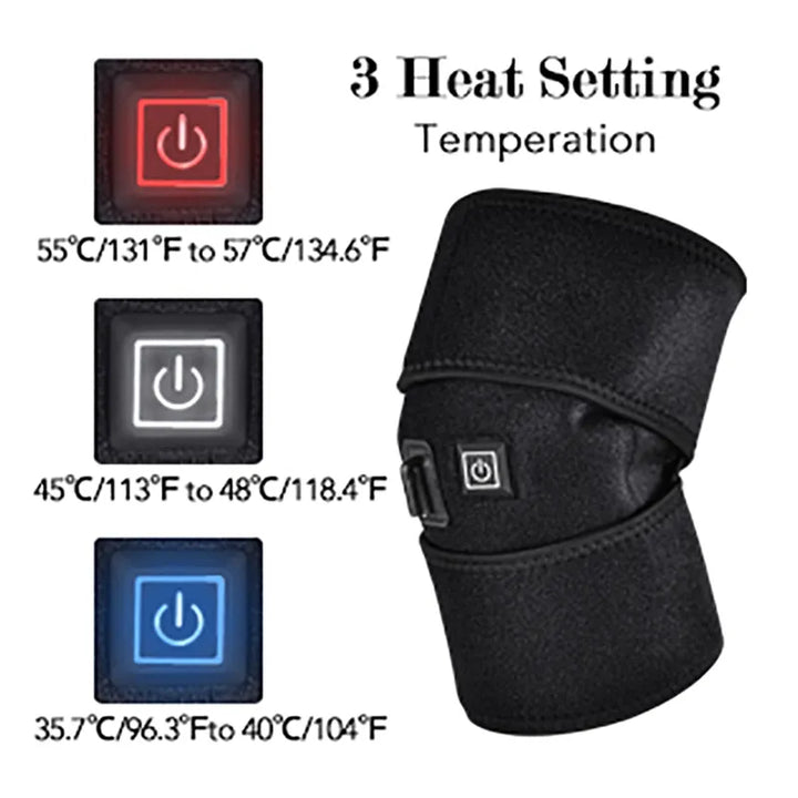 Electric Heating Pads for Arthritis Knee Pain Relief Infrared Heated Therapy Recovery Elbow Knee Pad Brace Health Care