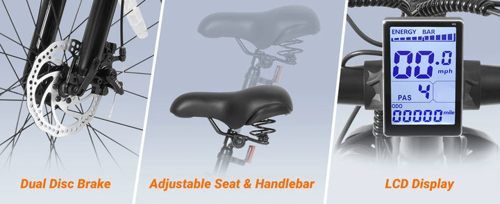 M26 ThunderGlide Pro 1000 – Ultimate City Power E-Bike - 1000W Peak Motor 360WH Lithium Battery